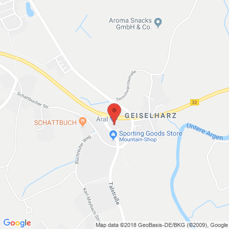 Kartenansicht ARAL
