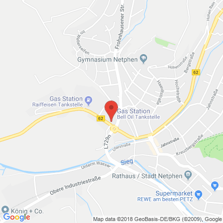 Kartenansicht BELL Oil