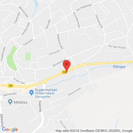 Kartenansicht ARAL