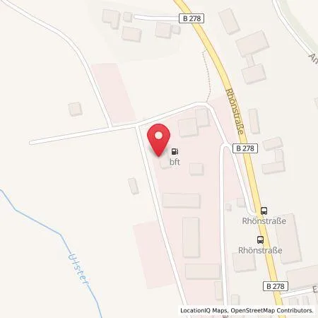 Karte bft-Tankstelle Leubecher