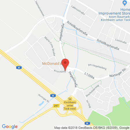 Kartenansicht Autohof Kirchheim (Shell)