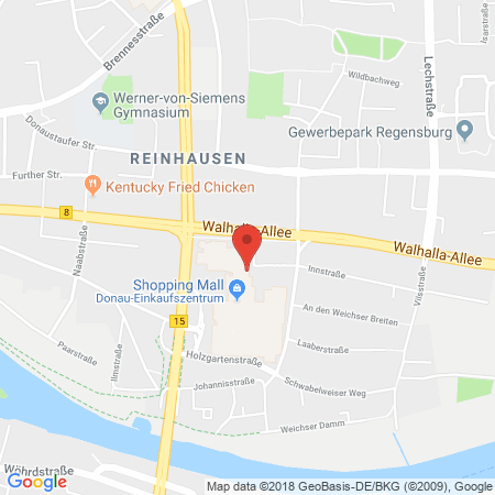 Kartenansicht Donau-Einkaufszentrum Automatentankstelle