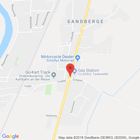 Kartenansicht Classic-Tankstelle