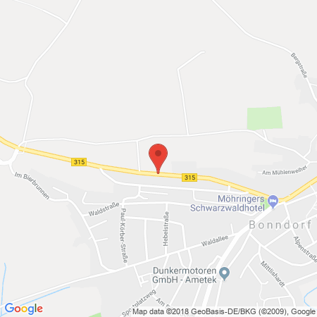 Kartenansicht bft Tankstelle Krissler