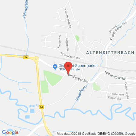 Kartenansicht AVIA-Service-Station Hersbruck, KAWE Service GmbH