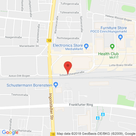 Kartenansicht Supermarkt-Tankstelle