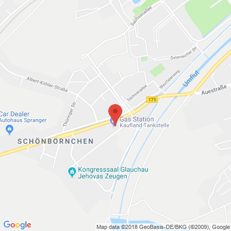 Kartenansicht Supermarkt-Tankstelle