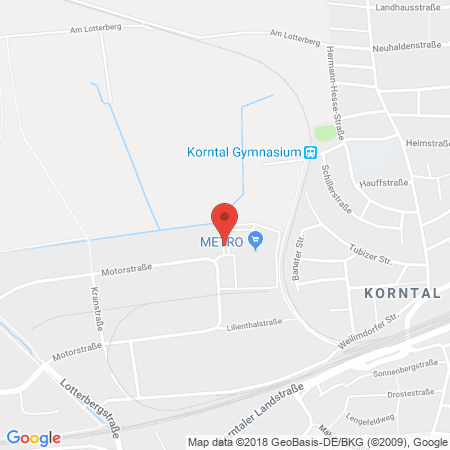 Kartenansicht Supermarkt-Tankstelle