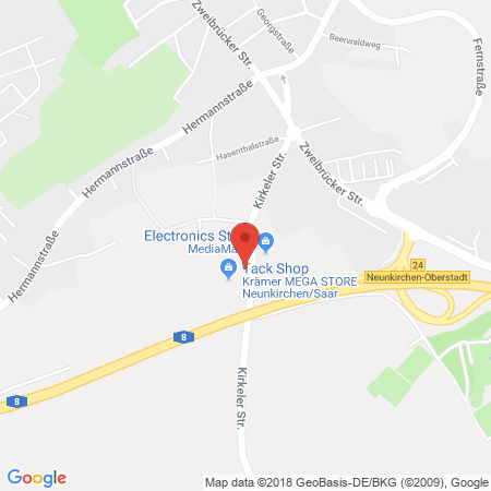 Kartenansicht Tankstelle