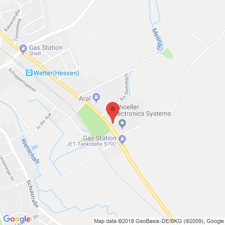 Kartenansicht ARAL