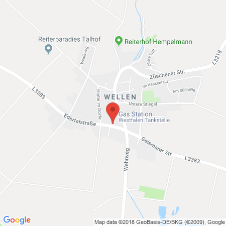 Kartenansicht Westfalen