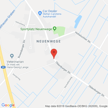 Kartenansicht Esso-Station Dieker