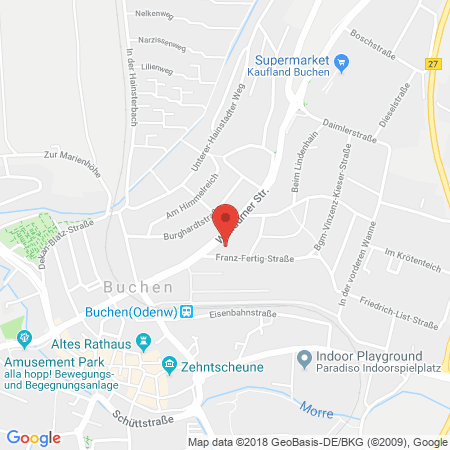 Kartenansicht Tankstelle Englert