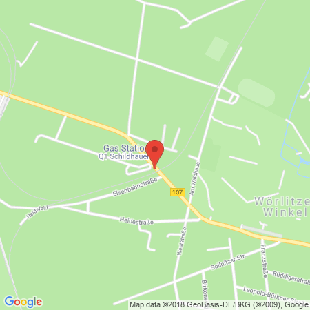 Kartenansicht Q1 Tankstelle Christel Schildauer
