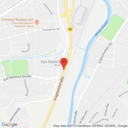 Kartenansicht ARAL