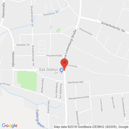 Kartenansicht Q1 Tankstelle Frank Weichert
