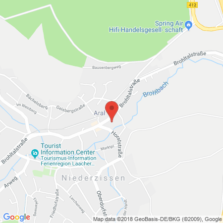 Kartenansicht ARAL