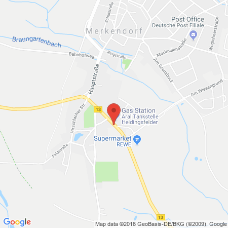 Kartenansicht Auto Heidingsfelder