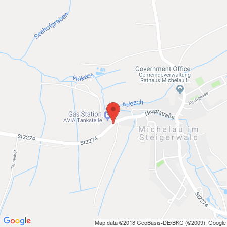 Kartenansicht AVIA Service-Station