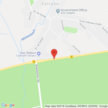 Kartenansicht Tanktreff Vellahn