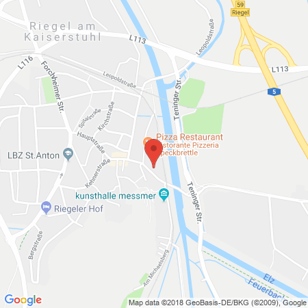 Kartenansicht TANKHOF RIEGEL Freie Tankst.