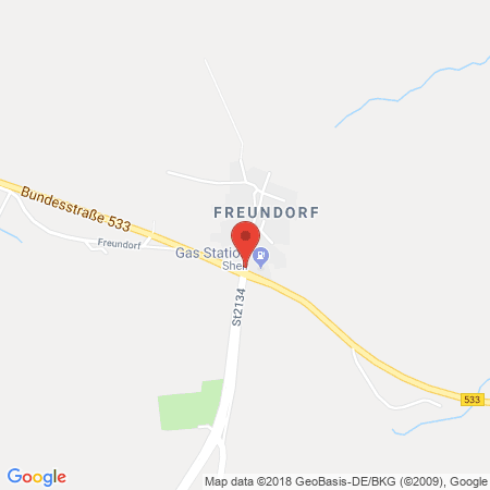 Kartenansicht Shell Station Hartl