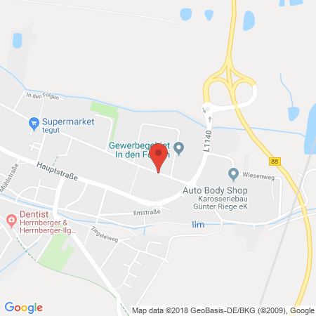 Kartenansicht KFZ Meisterwerkstatt Hofmann