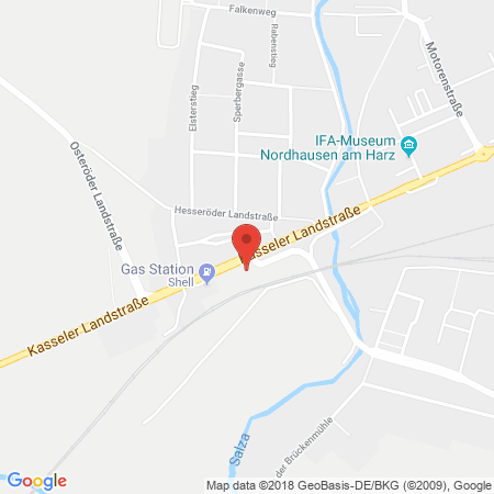 Kartenansicht Shell Station Böhme-Service