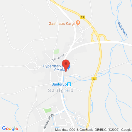 Kartenansicht V-Markt Saulgrub