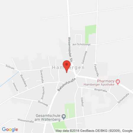 Kartenansicht Tecklenburg Tankstelle