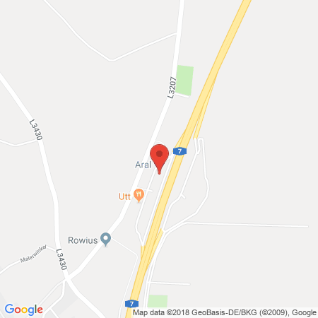 Kartenansicht ARAL