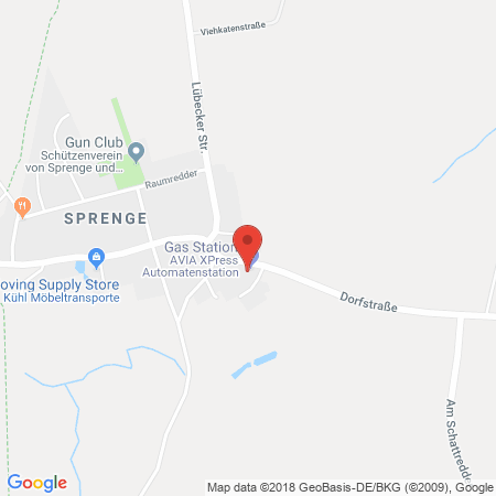 Kartenansicht AVIA Xpress