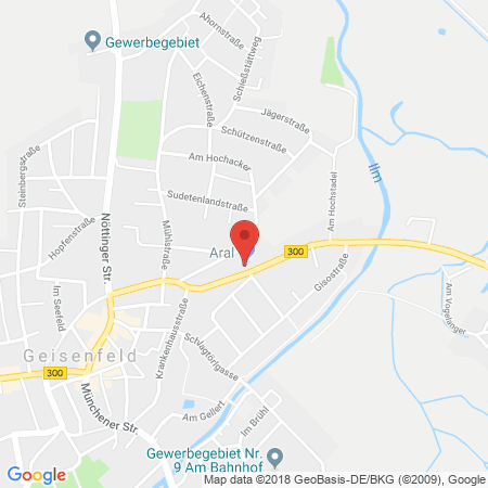 Kartenansicht ARAL