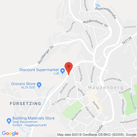 Kartenansicht Aral-Tankstelle Ewald Kinateder