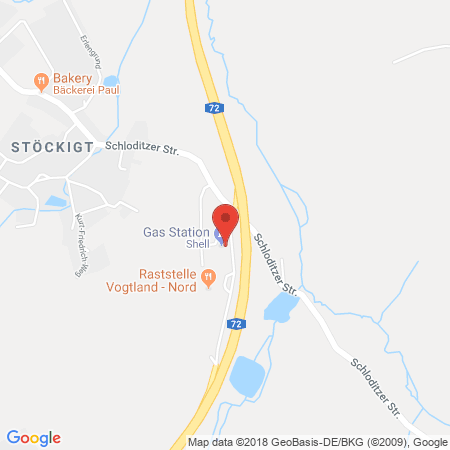 Kartenansicht Shell