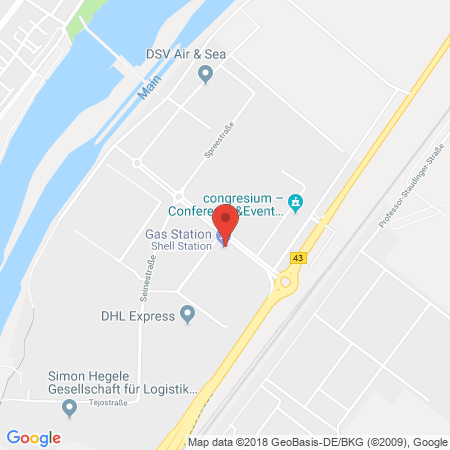 Kartenansicht Shell Tankstelle