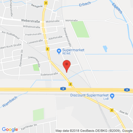 Kartenansicht Tankstelle Kaiser