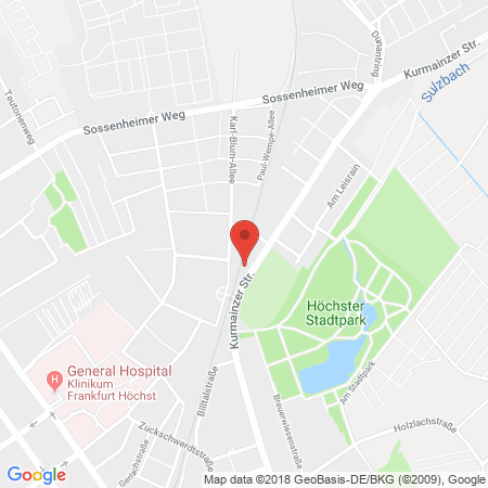 Kartenansicht BFT-Tankstelle