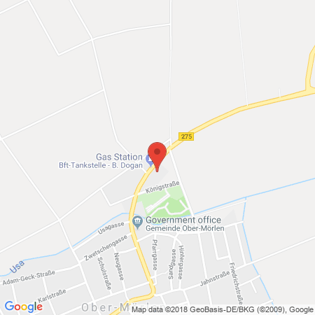 Kartenansicht BFT-Tankstelle