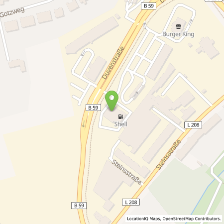 Kartenansicht Shell-Tankstelle
