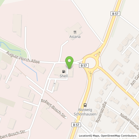 Kartenansicht Shell-Tankstelle