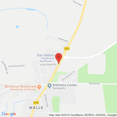 Kartenansicht Heidesand Raiffeisen-Warengen. eG