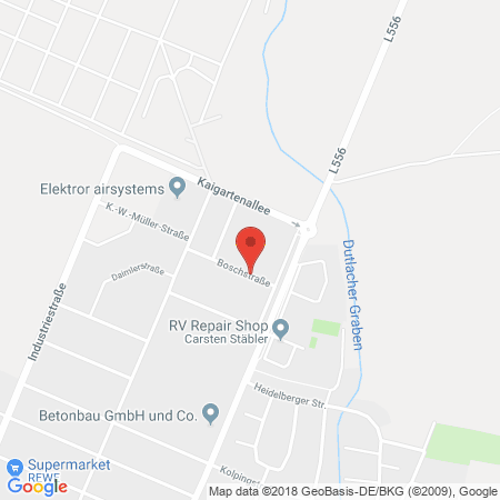 Kartenansicht Autogas Service Waghaeusel