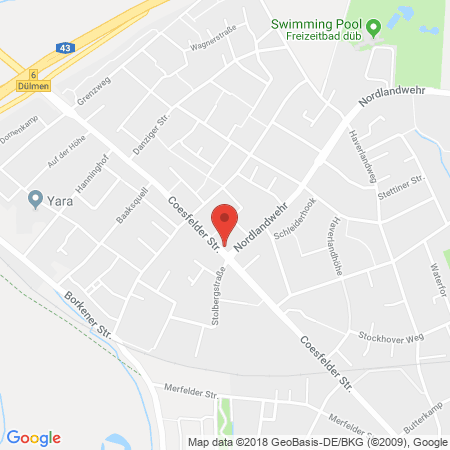 Kartenansicht Westfalen Tankstelle Volker Schmidt