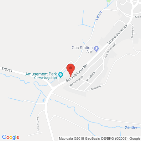 Kartenansicht Tankstelle Schodorf