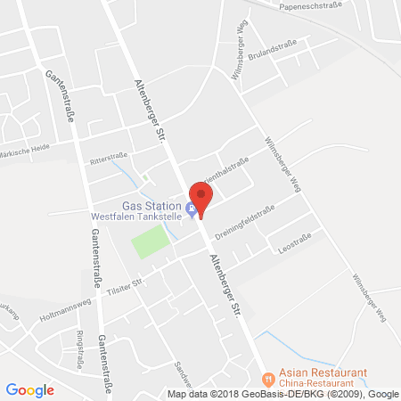 Kartenansicht Westfalen-Tankstelle Gertrud Marx