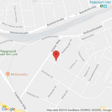 Kartenansicht Autogas Paderborn