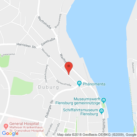 Kartenansicht Esso-Station Bunde