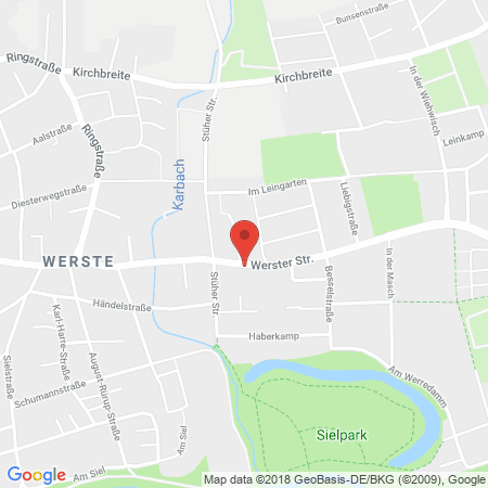 Kartenansicht Aral-Tankstelle, Jantzon & Hocke KG