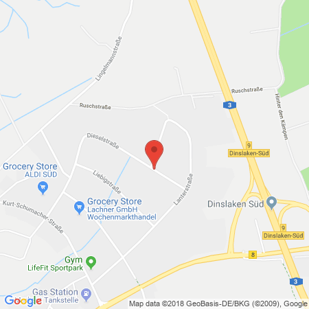 Kartenansicht Leers Sanitär und Heizung - Autogastankstelle